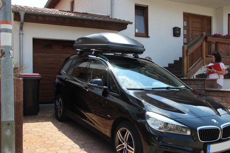 Dachkoffer auf einem BMW Gran Tourer, z.B. in Neustadt